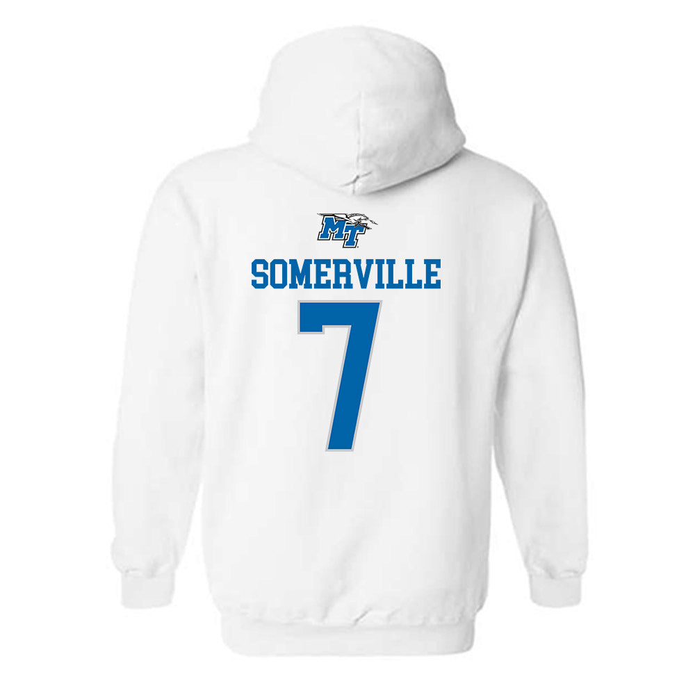 MTSU - NCAA Women's Soccer : Gracie Somerville - Replica Shersey Hooded Sweatshirt-1