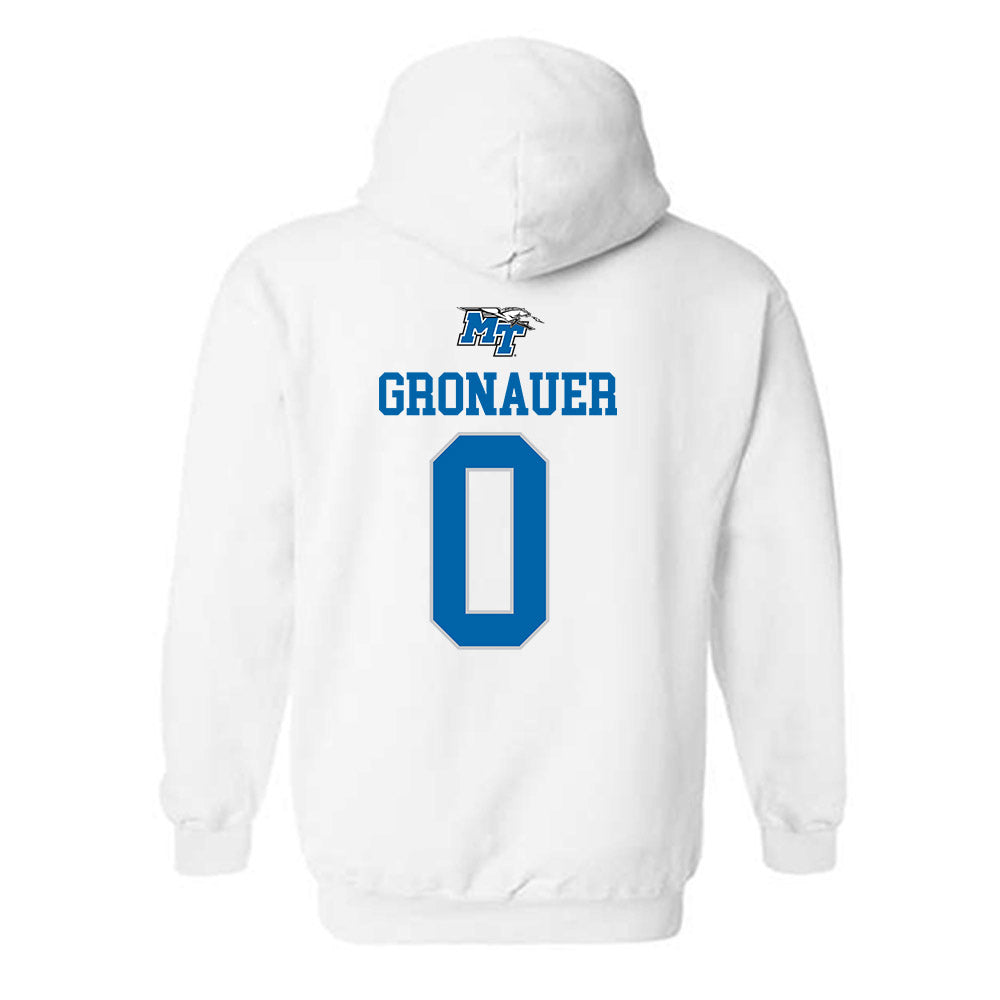 MTSU - NCAA Women's Soccer : Demi Gronauer - Replica Shersey Hooded Sweatshirt-1