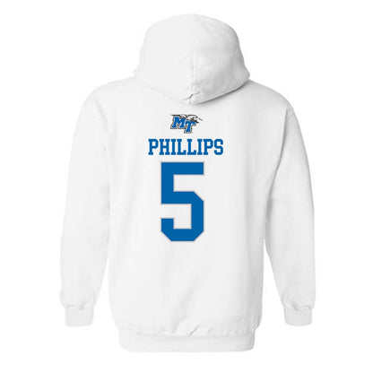 MTSU - NCAA Women's Soccer : Hailey Phillips - Replica Shersey Hooded Sweatshirt-1