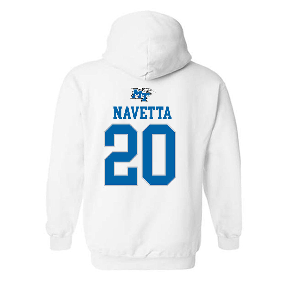 MTSU - NCAA Women's Soccer : Valentina Navetta - Replica Shersey Hooded Sweatshirt-1