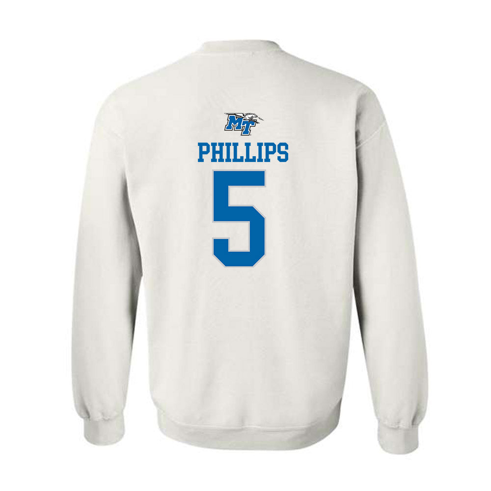 MTSU - NCAA Women's Soccer : Hailey Phillips - Replica Shersey Crewneck Sweatshirt-1