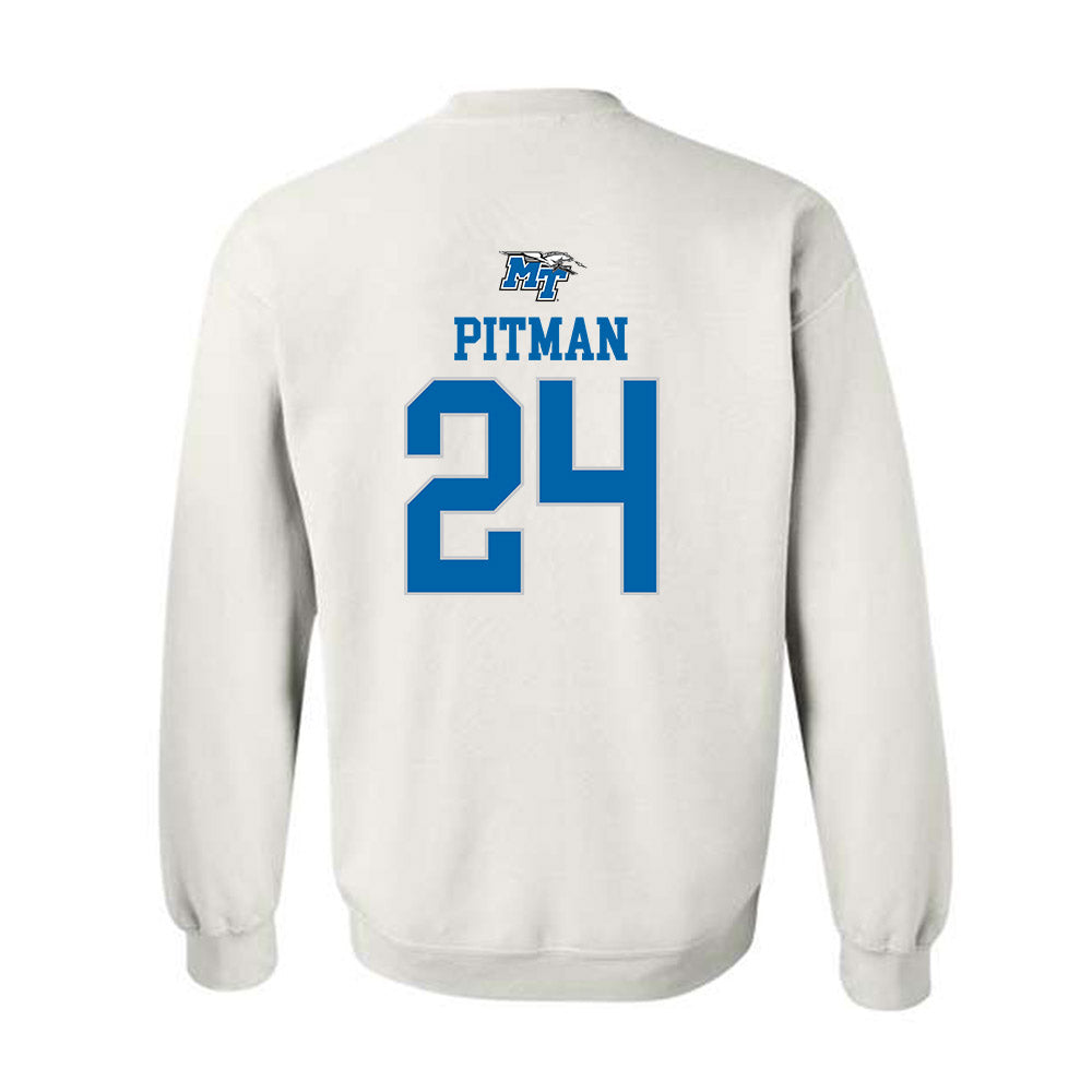 MTSU - NCAA Women's Soccer : Payton Pitman - Replica Shersey Crewneck Sweatshirt-1