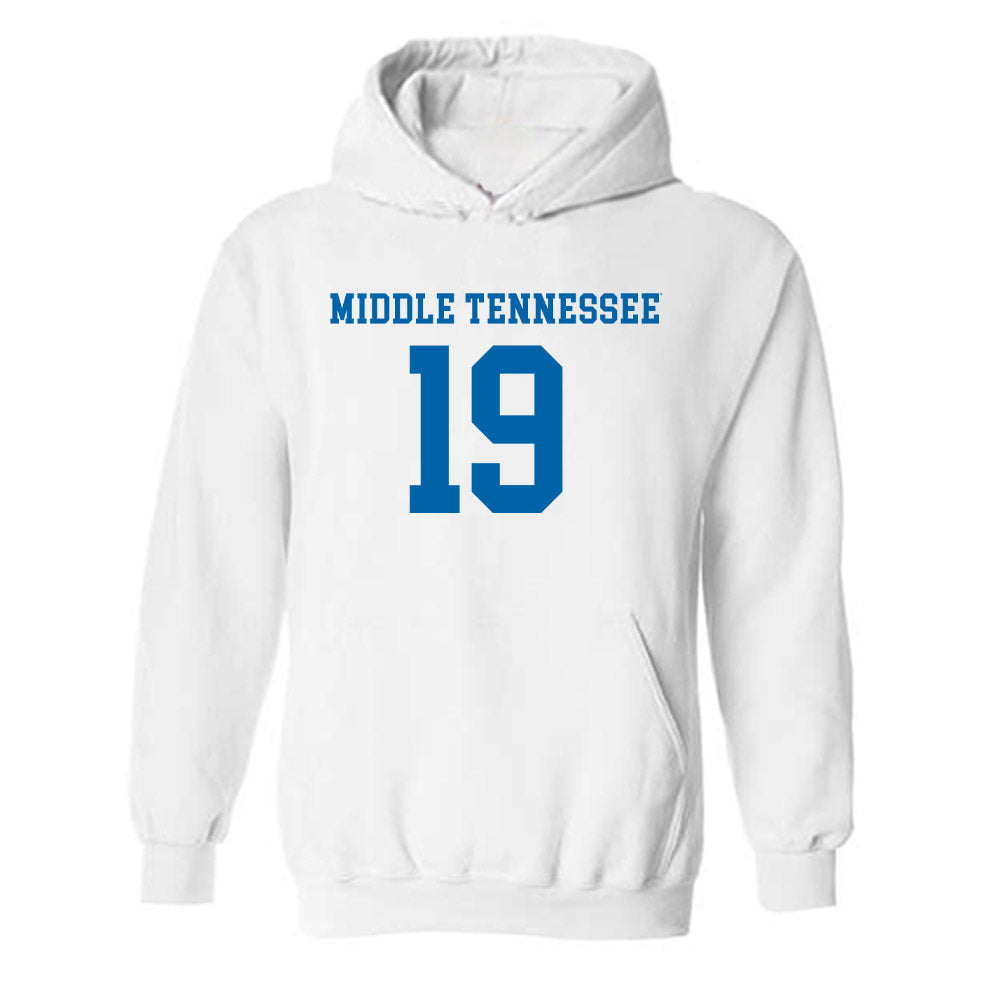 MTSU - NCAA Women's Soccer : Liza Miller - Replica Shersey Hooded Sweatshirt-0