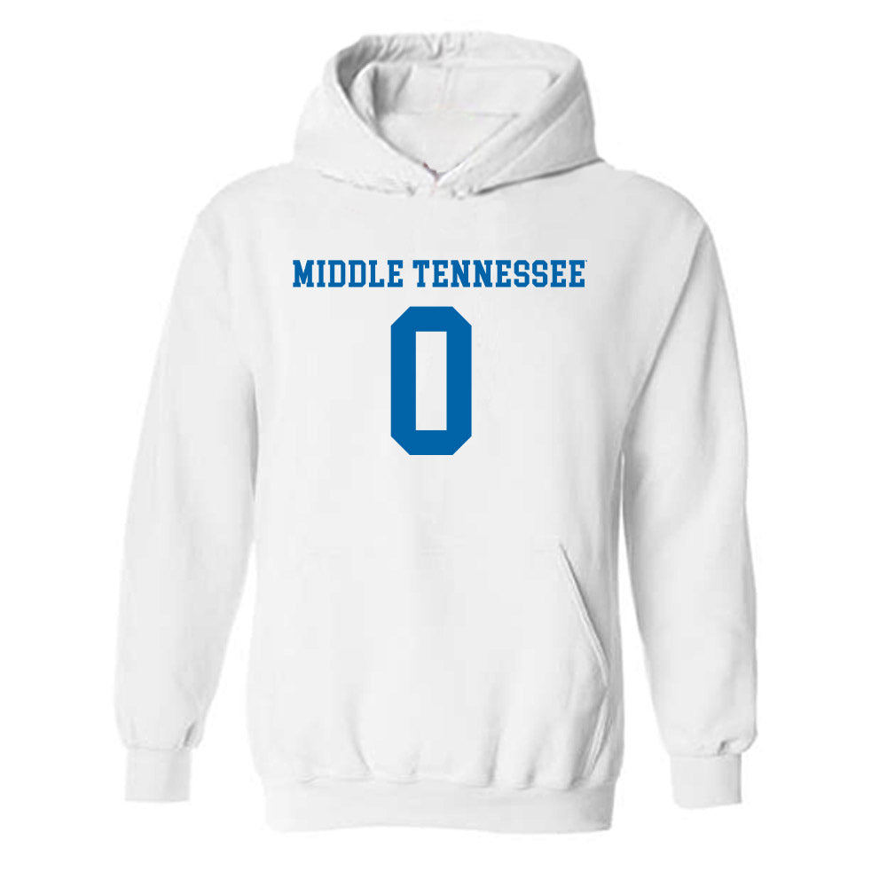 MTSU - NCAA Women's Soccer : Demi Gronauer - Replica Shersey Hooded Sweatshirt-0