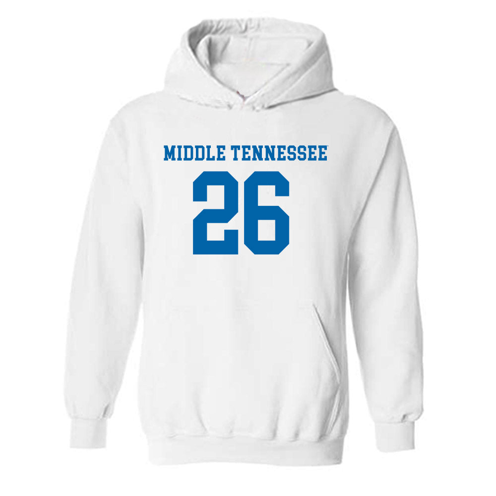 MTSU - NCAA Women's Soccer : Brynn Patterson - Replica Shersey Hooded Sweatshirt-0
