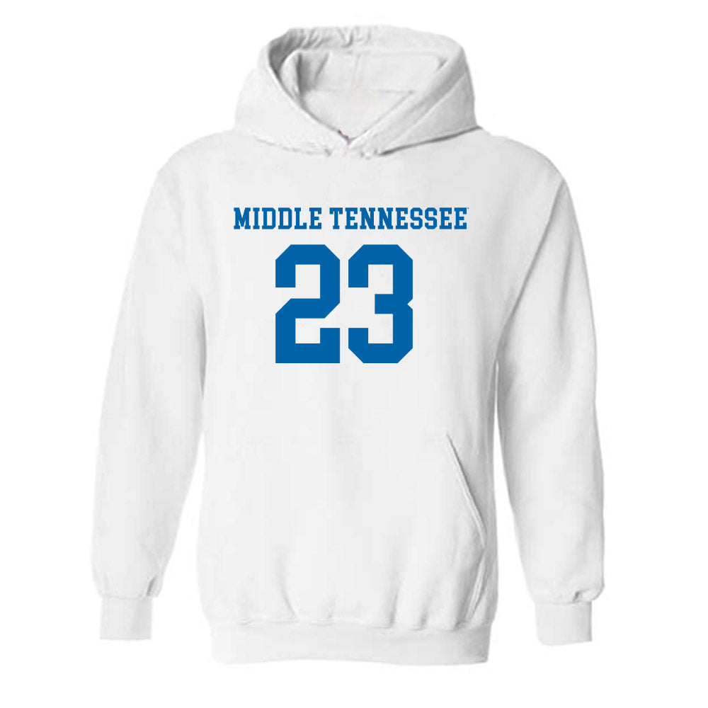MTSU - NCAA Women's Soccer : Luiza Junior dos Santos - Replica Shersey Hooded Sweatshirt-0