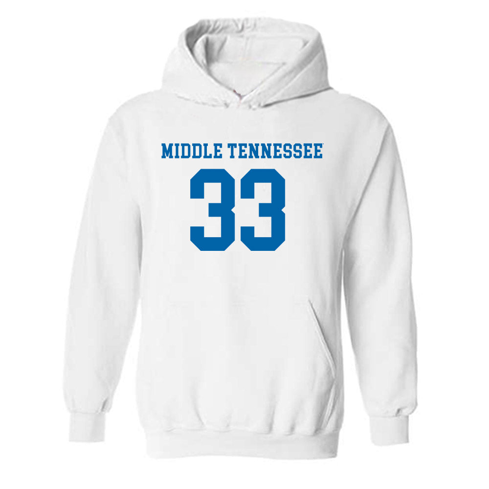 MTSU - NCAA Women's Soccer : Scottie Newton - Replica Shersey Hooded Sweatshirt-0