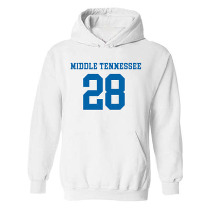 MTSU - NCAA Women's Soccer : Ania Denham - Replica Shersey Hooded Sweatshirt-0