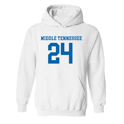 MTSU - NCAA Women's Soccer : Payton Pitman - Replica Shersey Hooded Sweatshirt-0