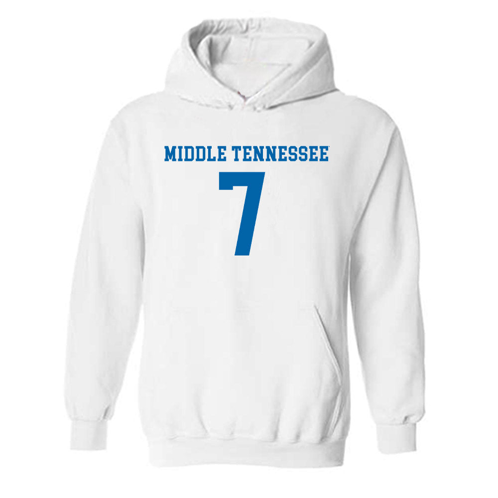 MTSU - NCAA Women's Soccer : Gracie Somerville - Replica Shersey Hooded Sweatshirt-0