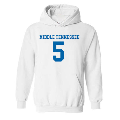 MTSU - NCAA Women's Soccer : Hailey Phillips - Replica Shersey Hooded Sweatshirt-0