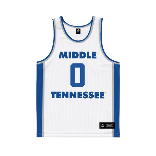 MTSU - NCAA Women's Basketball : Gracie Hamby - White Basketball Jersey-0