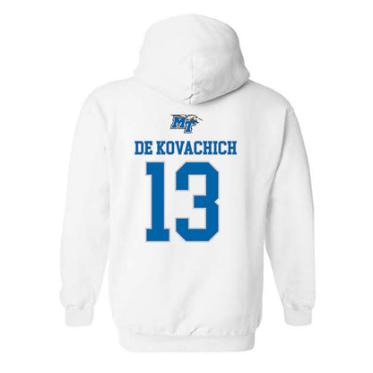 MTSU - NCAA Men's Basketball : Kevin De Kovachich - Replica Shersey Hooded Sweatshirt-1