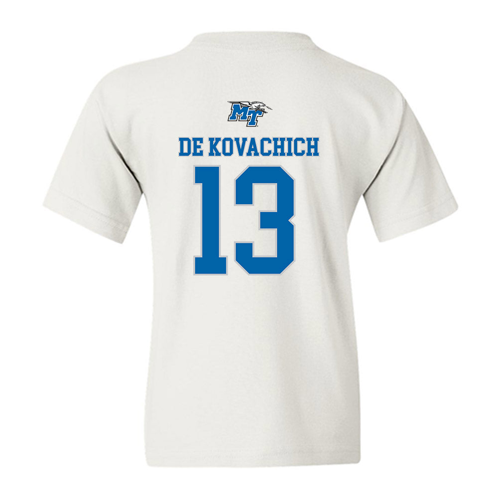 MTSU - NCAA Men's Basketball : Kevin De Kovachich - Replica Shersey Youth T-Shirt-1
