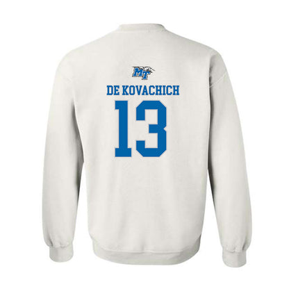 MTSU - NCAA Men's Basketball : Kevin De Kovachich - Replica Shersey Crewneck Sweatshirt-1