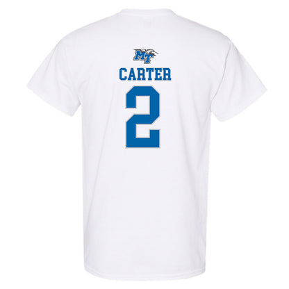 MTSU - NCAA Men's Basketball : Jahvin Carter - Replica Shersey T-Shirt-1