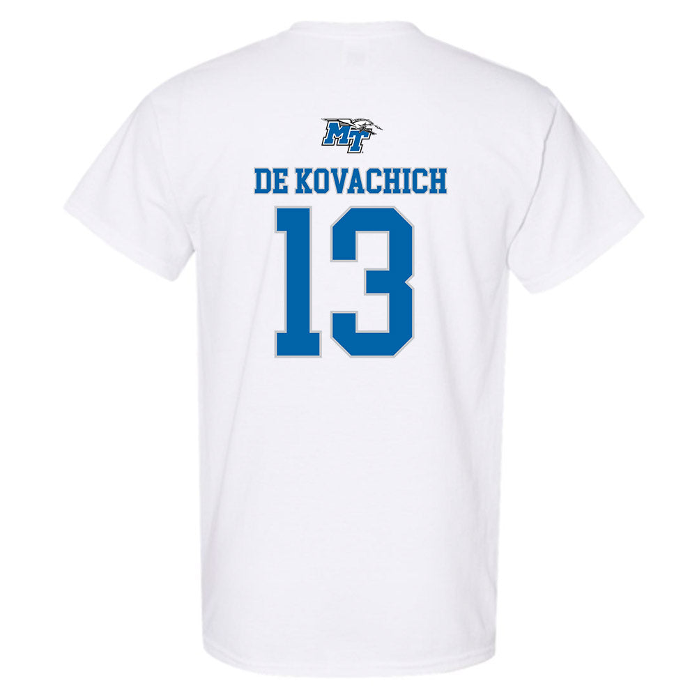 MTSU - NCAA Men's Basketball : Kevin De Kovachich - Replica Shersey T-Shirt-1