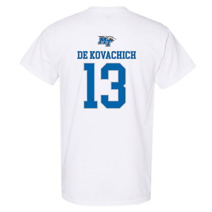 MTSU - NCAA Men's Basketball : Kevin De Kovachich - Replica Shersey T-Shirt-1