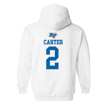 MTSU - NCAA Men's Basketball : Jahvin Carter - Replica Shersey Hooded Sweatshirt-1