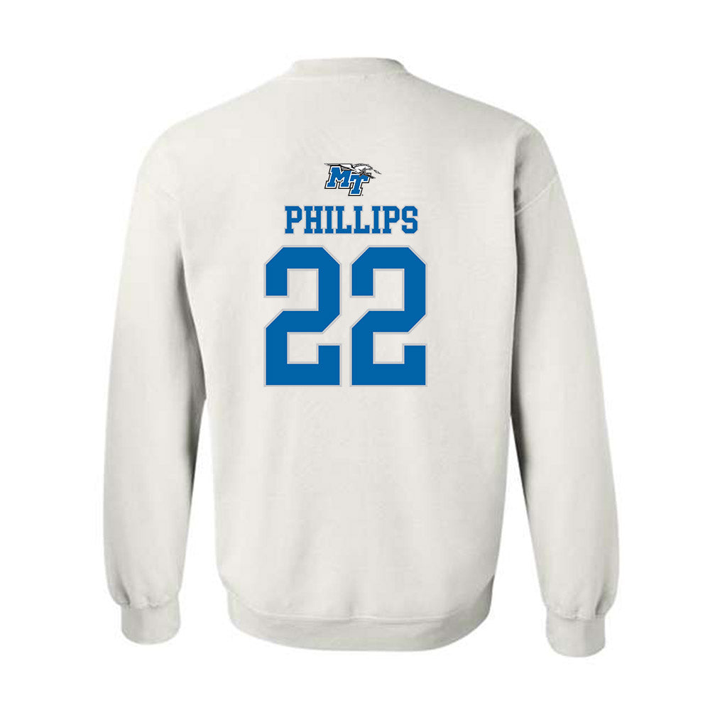 MTSU - NCAA Men's Basketball : Henry Phillips - Replica Shersey Crewneck Sweatshirt-1