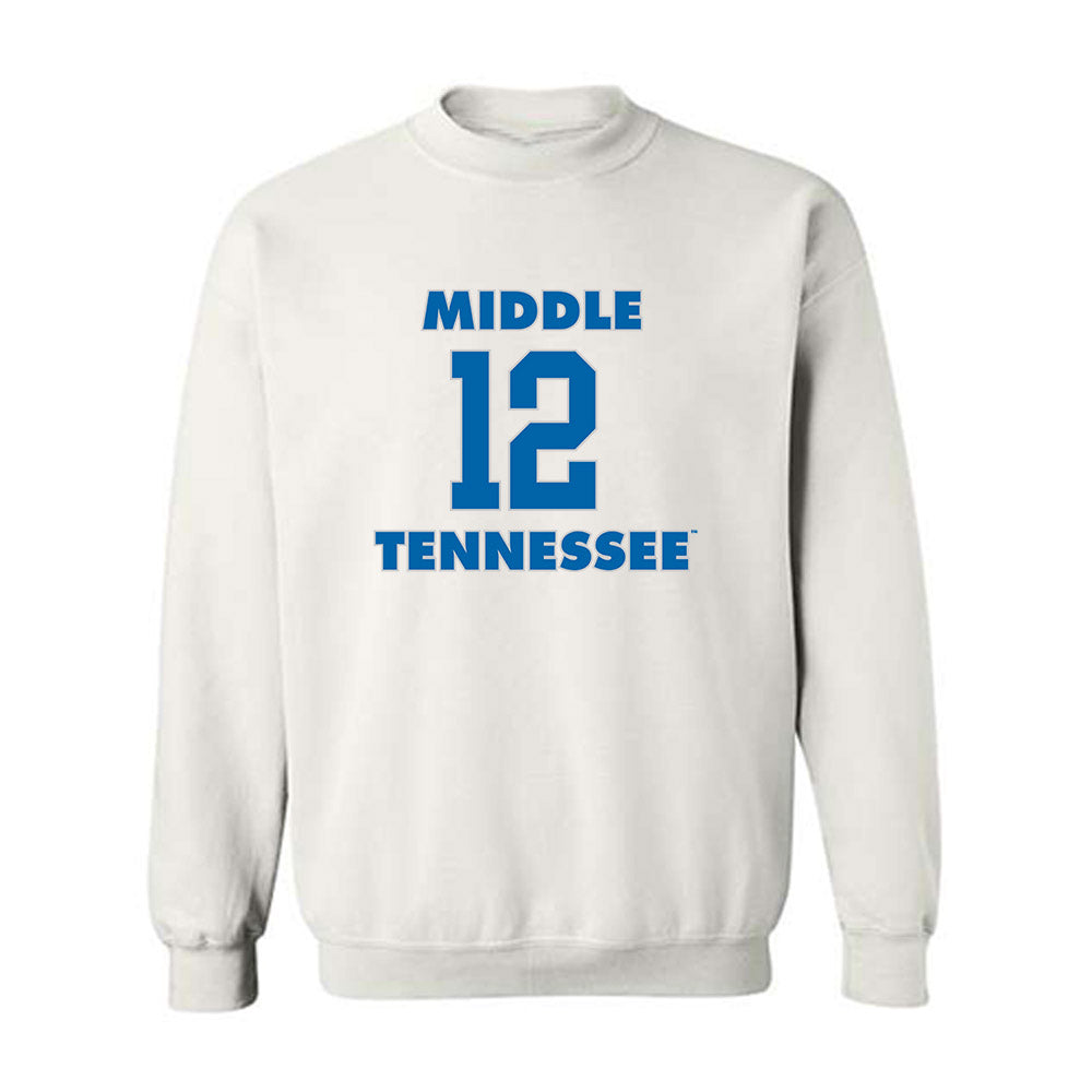 MTSU - NCAA Women's Basketball : Blair Baugus - Replica Shersey Crewneck Sweatshirt-0