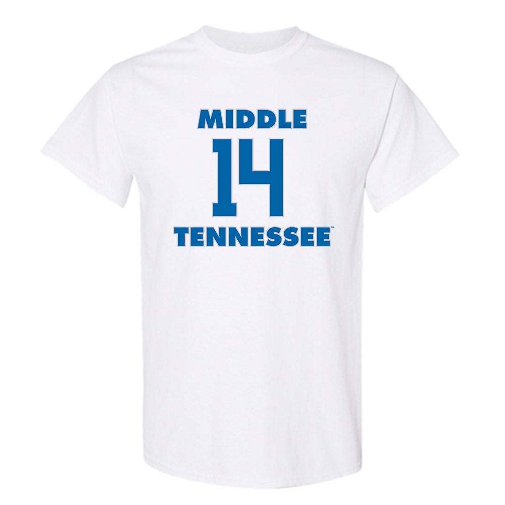 MTSU - NCAA Women's Basketball : Aaliyah Blanchard - Replica Shersey T-Shirt-0
