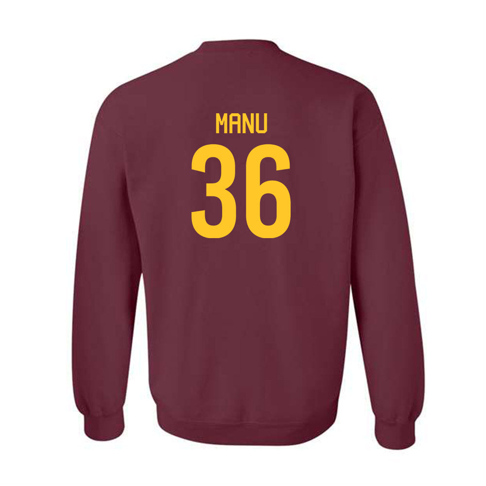 Arizona State - NCAA Football : Salesi Manu - Classic Shersey Crewneck Sweatshirt-1