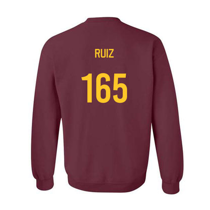 Arizona State - NCAA Wrestling : Nicco Ruiz - Classic Shersey Crewneck Sweatshirt-1