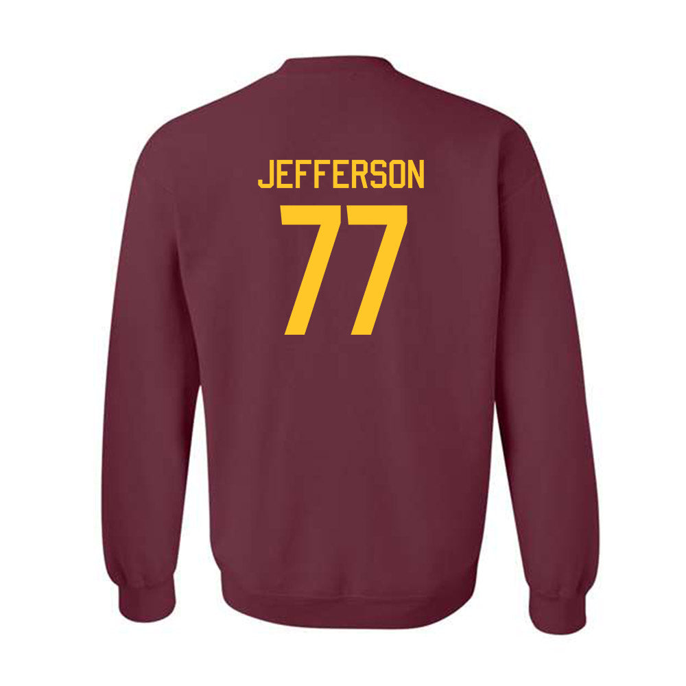 Arizona State - NCAA Football : Matai Jefferson - Classic Shersey Crewneck Sweatshirt-1