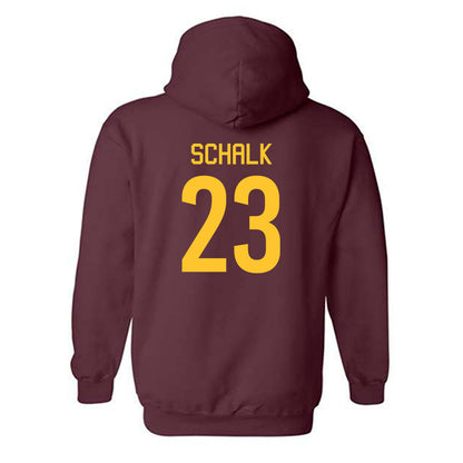 Arizona State - NCAA Women's Volleyball : Maeva Schalk - Classic Shersey Hooded Sweatshirt-1