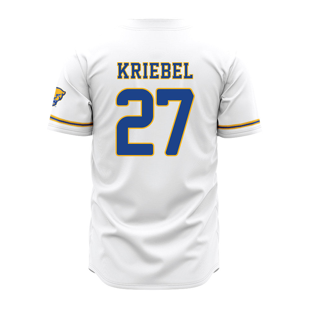 Pittsburgh - NCAA Baseball : Chase Kriebel - White Jersey-1