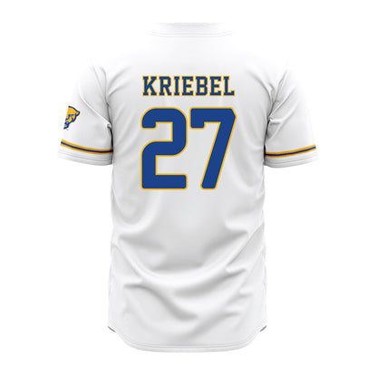 Pittsburgh - NCAA Baseball : Chase Kriebel - White Jersey-1