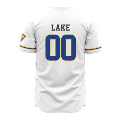 Pittsburgh - NCAA Baseball : Aaron Lake - White Jersey-1