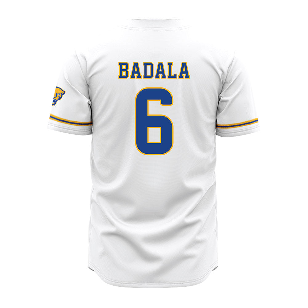 Pittsburgh - NCAA Baseball : John Badala - White Jersey-1
