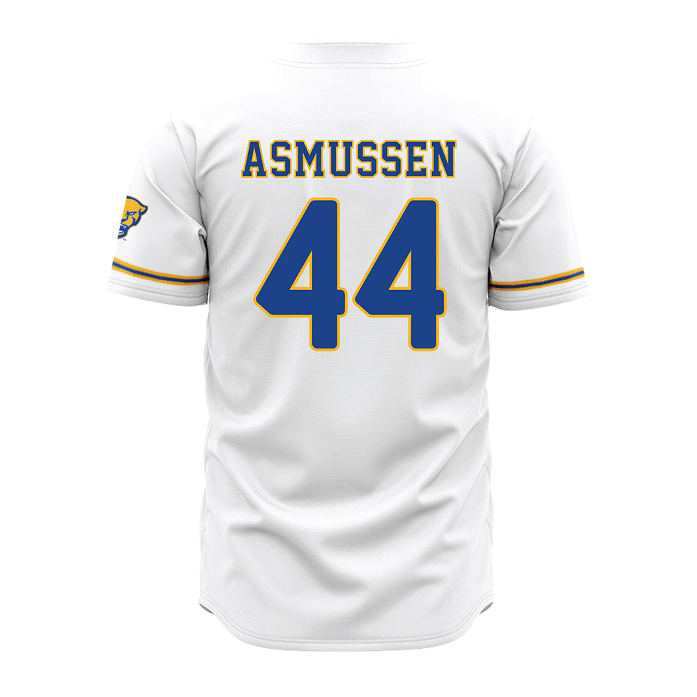 Pittsburgh - NCAA Baseball : Benjamin Asmussen - White Jersey-1