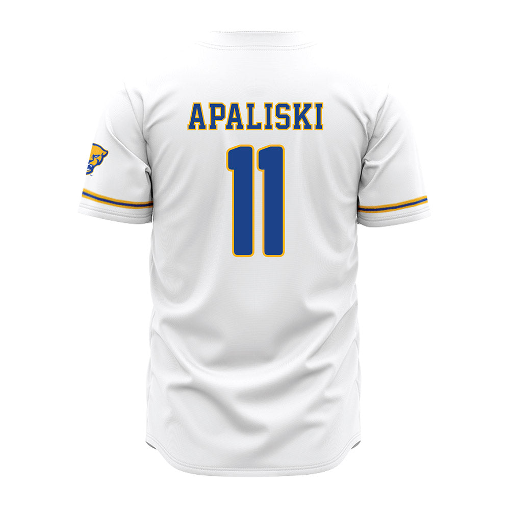 Pittsburgh - NCAA Baseball : Ryan Apaliski - White Jersey-1