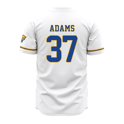 Pittsburgh - NCAA Baseball : JT Adams - White Jersey-1