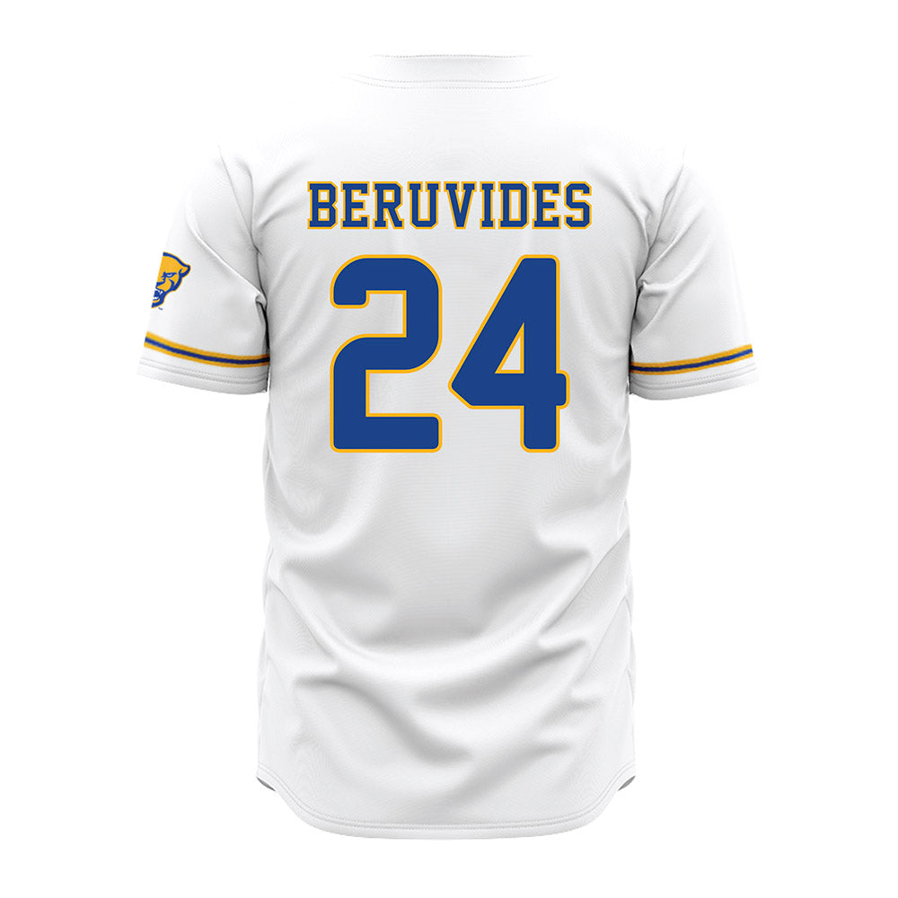 Pittsburgh - NCAA Baseball : Freddy Beruvides - White Jersey-1