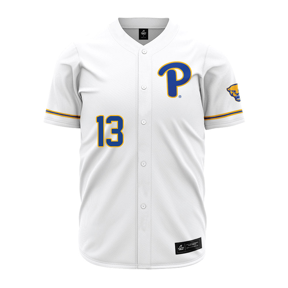 Pittsburgh - NCAA Baseball : Julian Irizarry - White Jersey-0