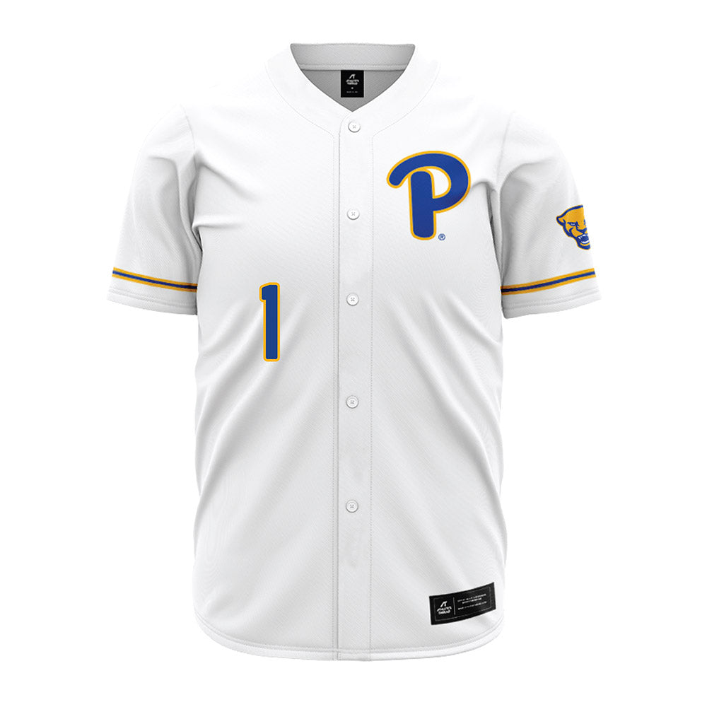 Pittsburgh - NCAA Baseball : Trey Fenderson - White Jersey-0