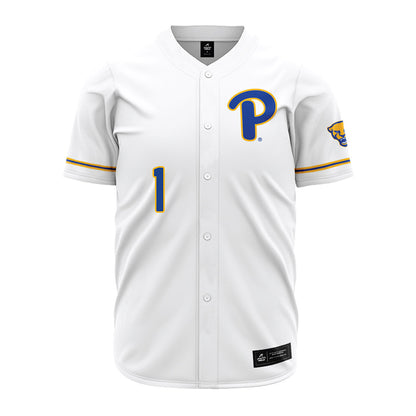 Pittsburgh - NCAA Baseball : Trey Fenderson - White Jersey-0
