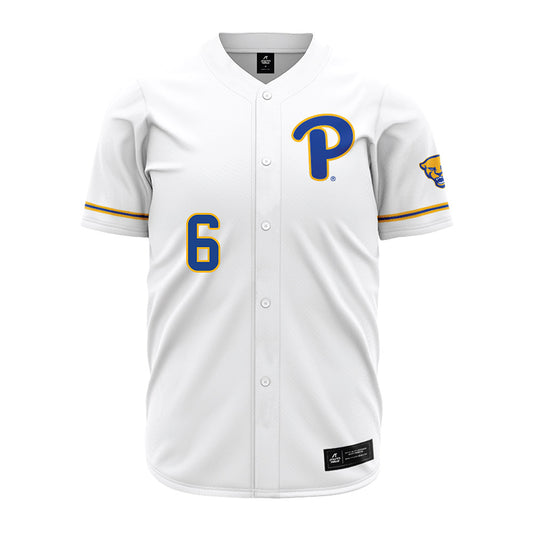 Pittsburgh - NCAA Baseball : John Badala - White Jersey-0