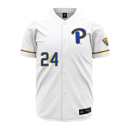 Pittsburgh - NCAA Baseball : Freddy Beruvides - White Jersey-0