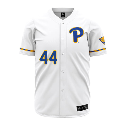 Pittsburgh - NCAA Baseball : Benjamin Asmussen - White Jersey-0