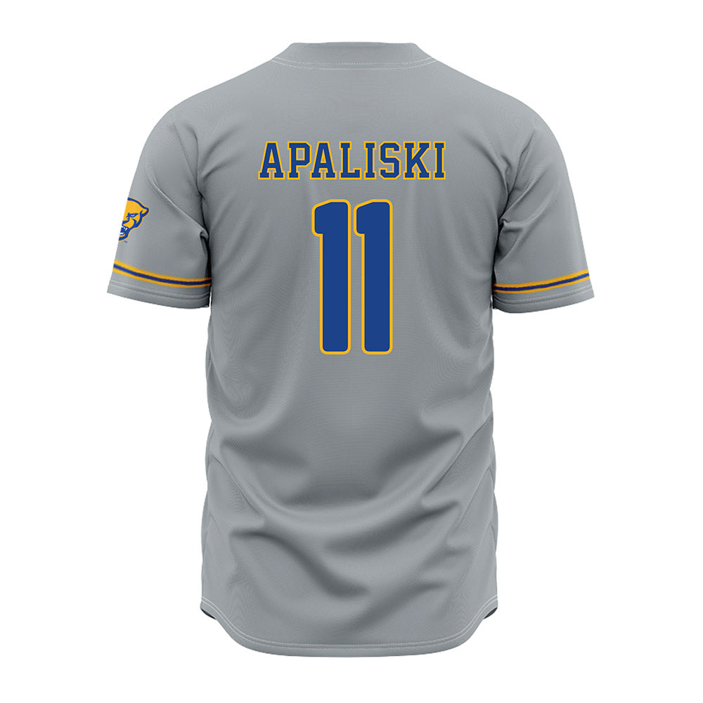 Pittsburgh - NCAA Baseball : Ryan Apaliski - Grey Jersey-1
