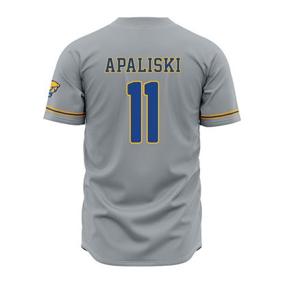 Pittsburgh - NCAA Baseball : Ryan Apaliski - Grey Jersey-1