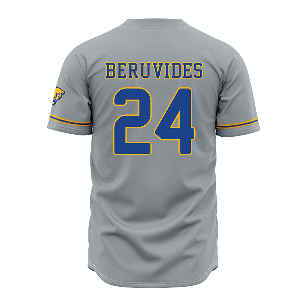 Pittsburgh - NCAA Baseball : Freddy Beruvides - Grey Jersey-1