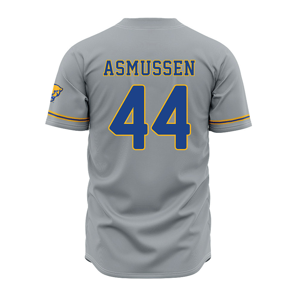 Pittsburgh - NCAA Baseball : Benjamin Asmussen - Grey Jersey-1
