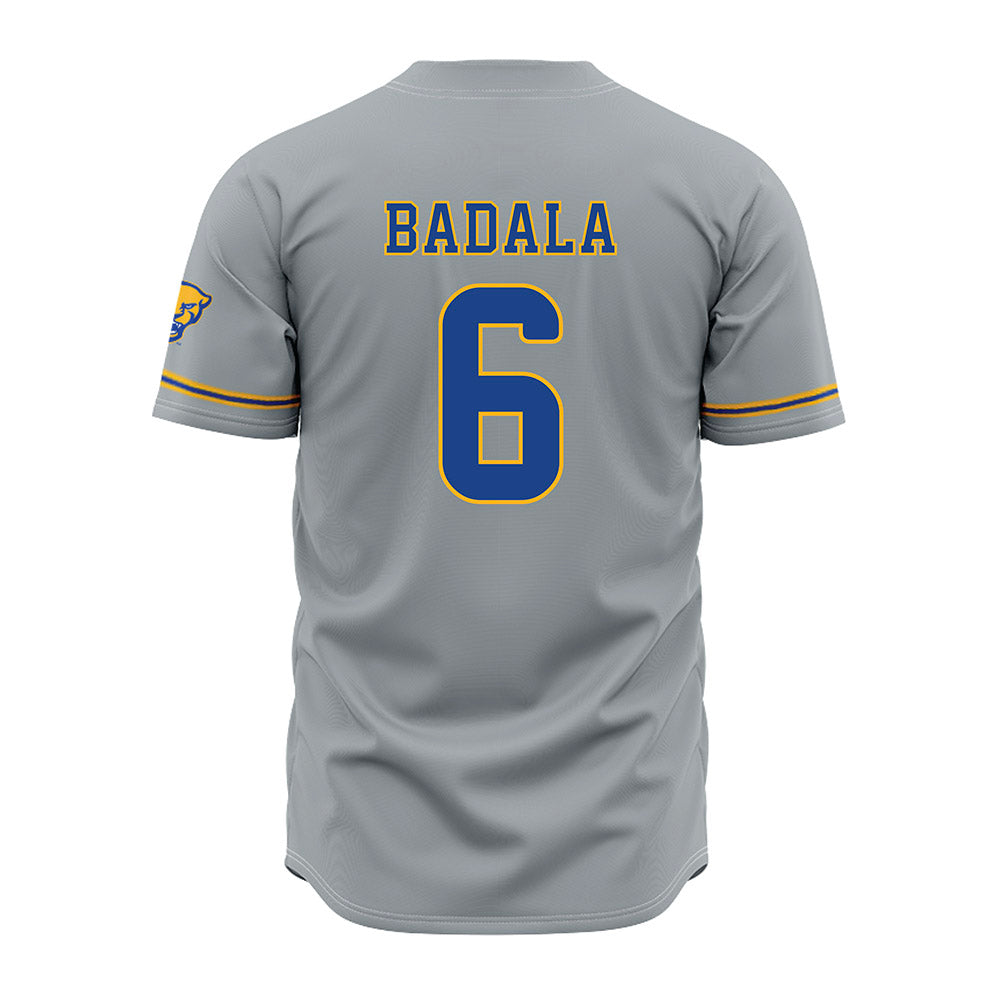 Pittsburgh - NCAA Baseball : John Badala - Grey Jersey-1