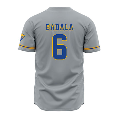 Pittsburgh - NCAA Baseball : John Badala - Grey Jersey-1